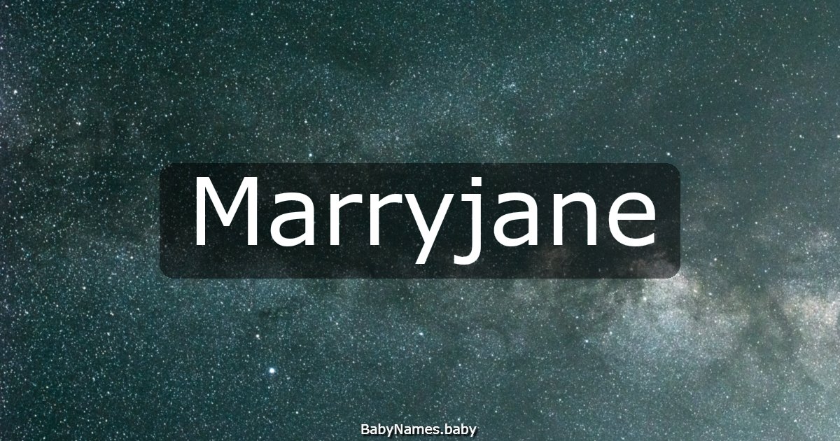Marryjane