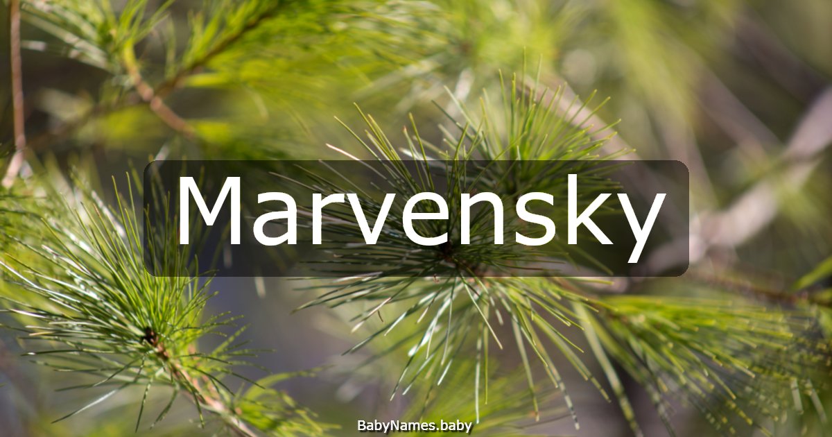 Marvensky