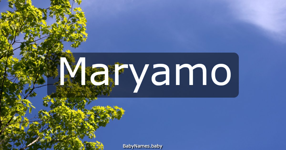 Maryamo