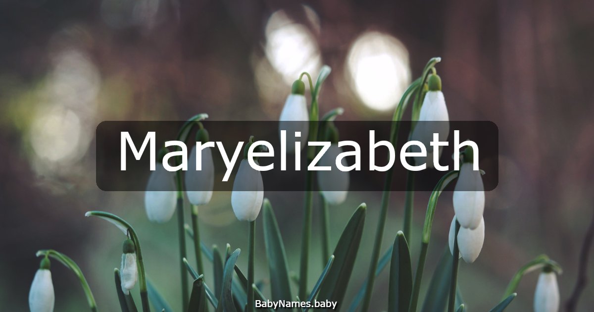 Maryelizabeth