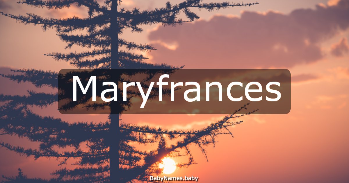 Maryfrances
