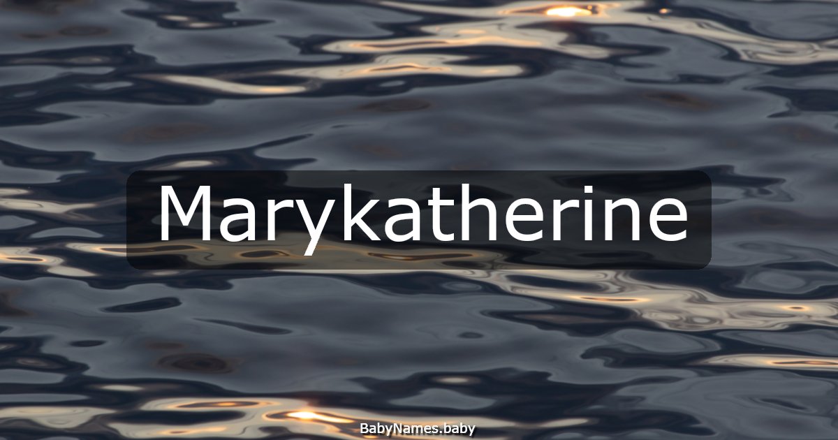 Marykatherine