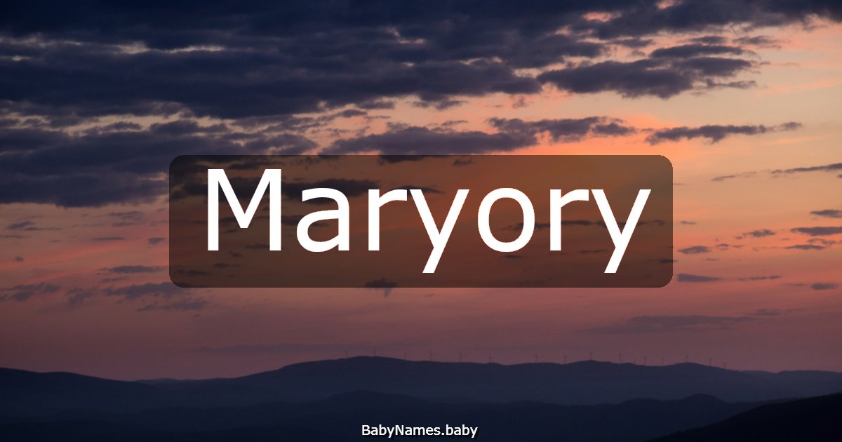 Maryory