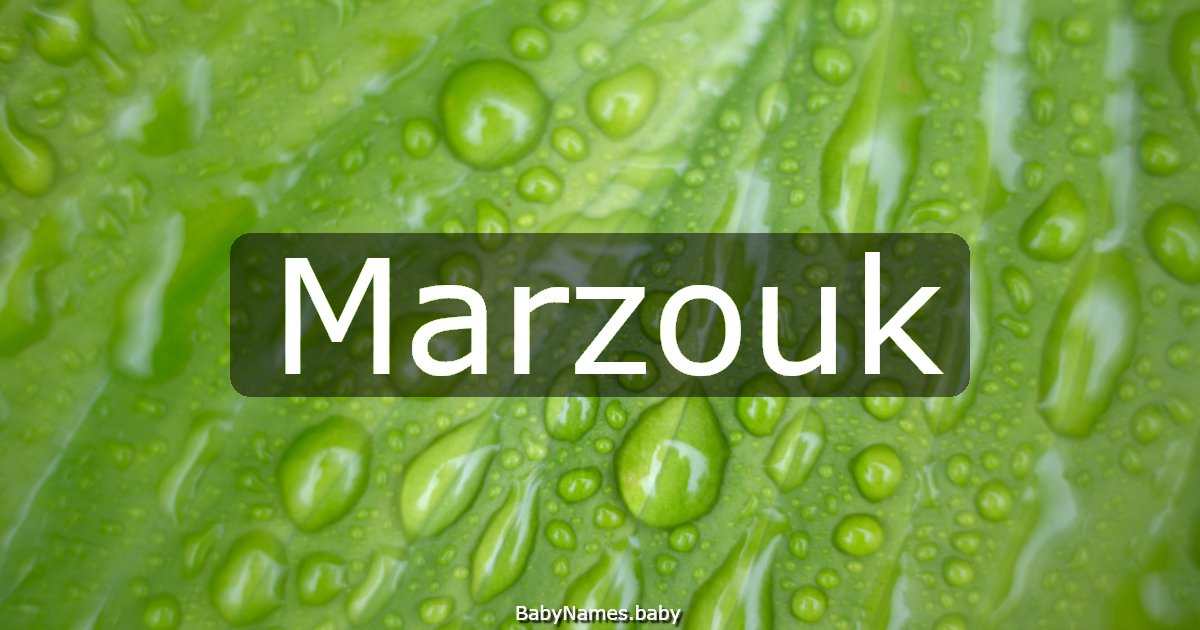 Marzouk
