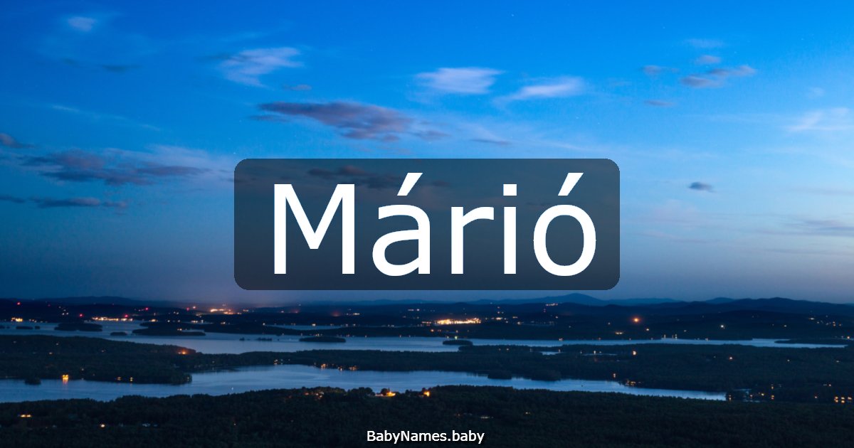 Márió