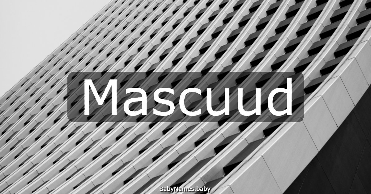 Mascuud