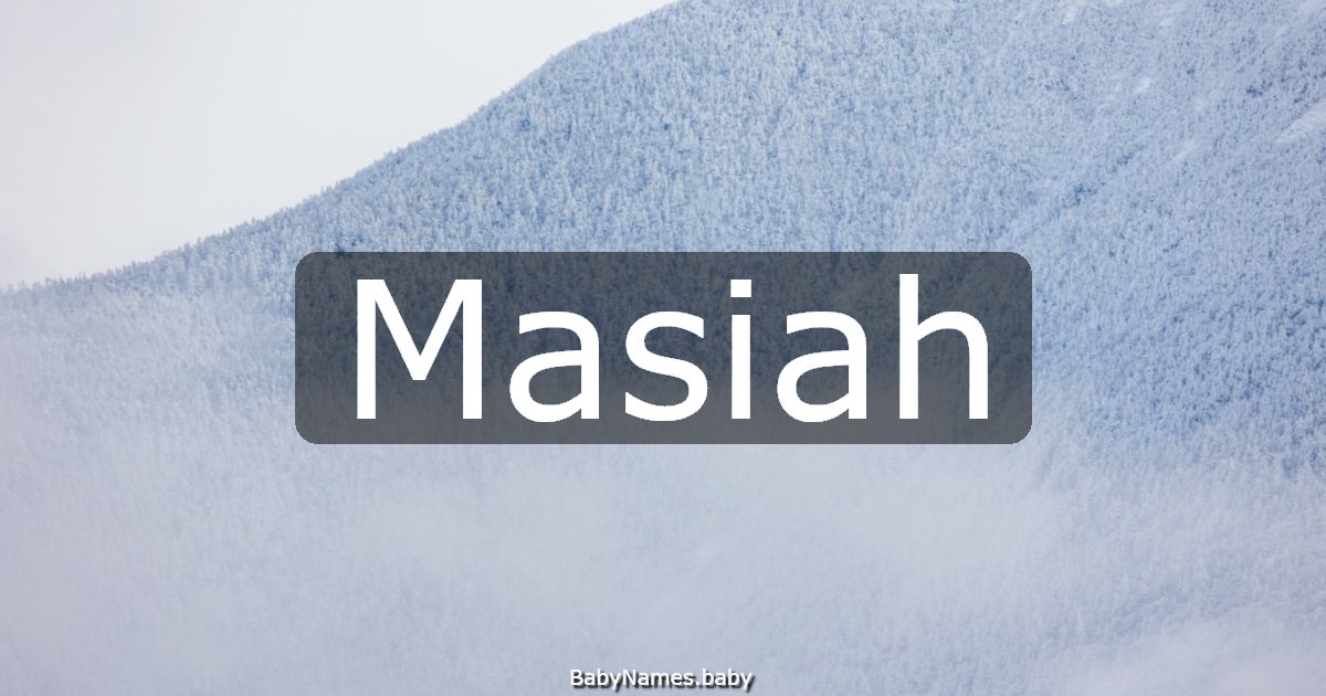 Masiah