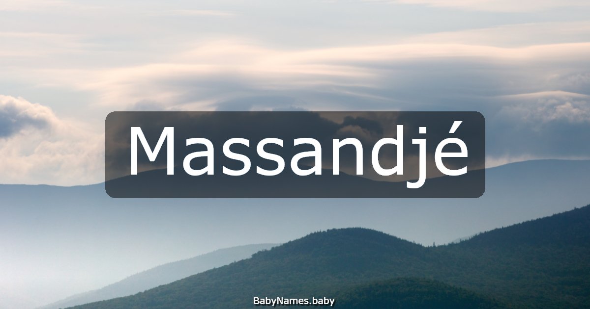 Massandjé