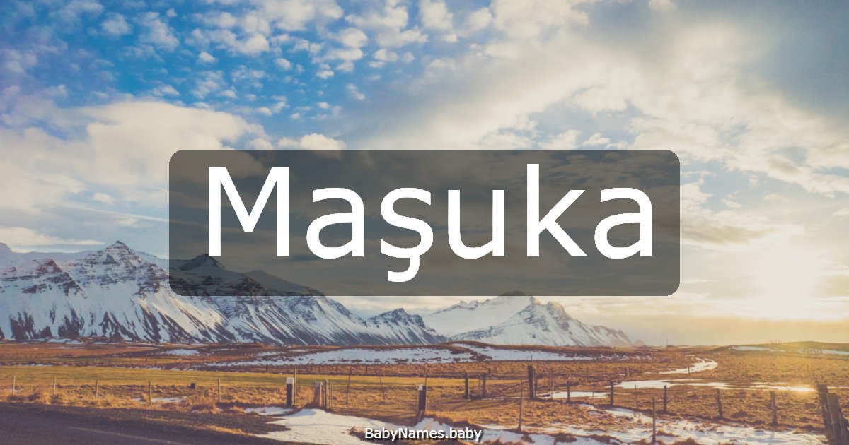 Maşuka