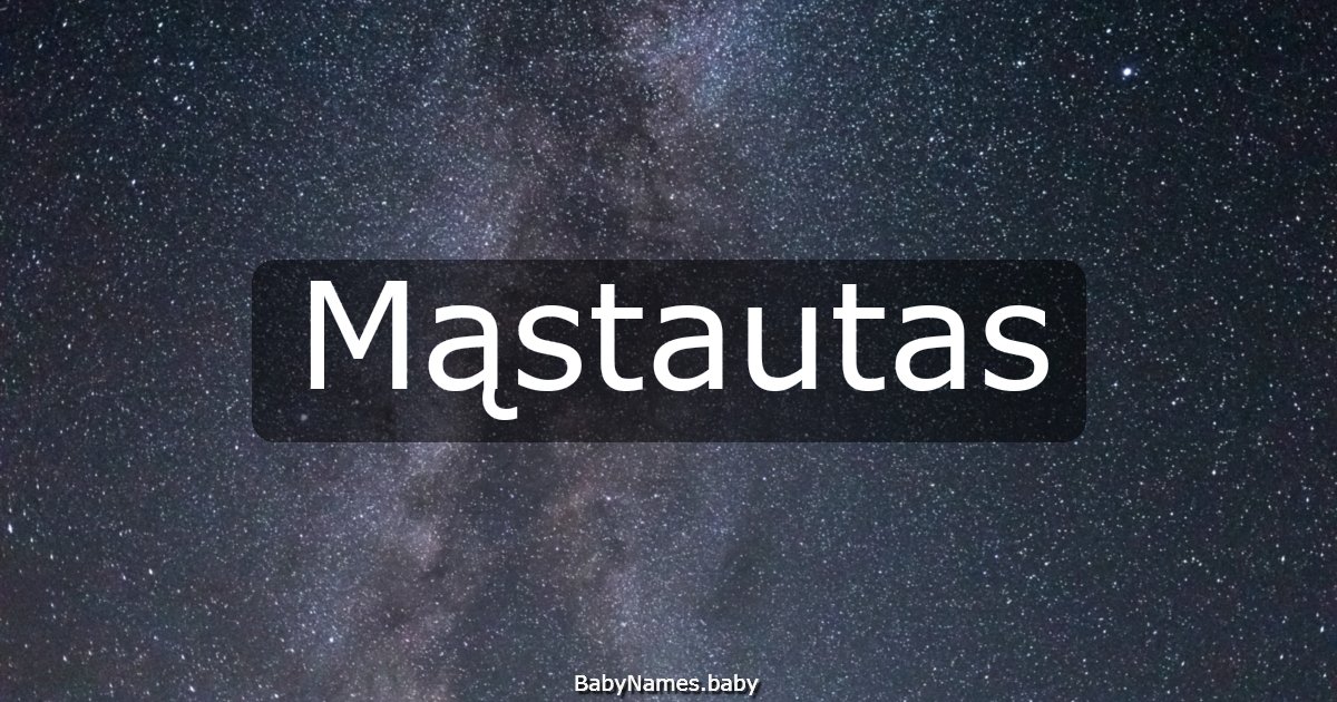 Mąstautas