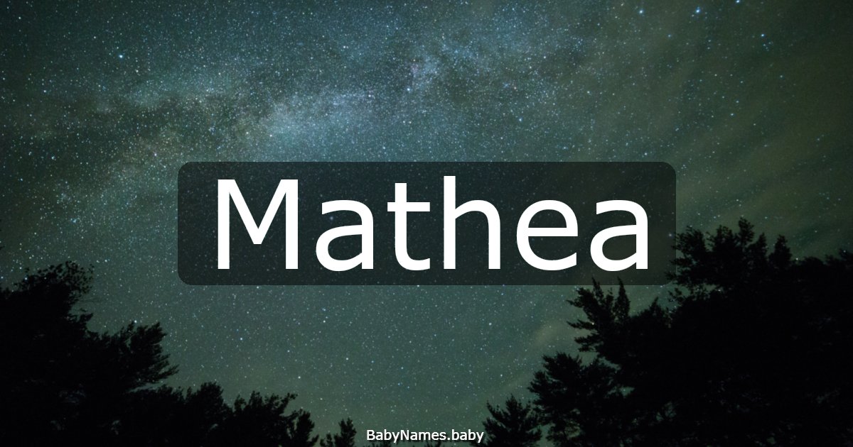 Mathea