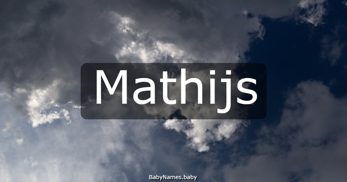 Mathijs