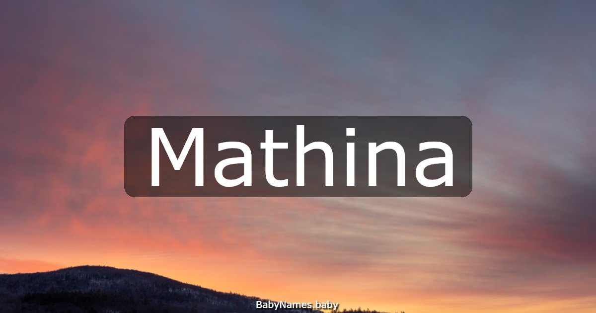 Mathina
