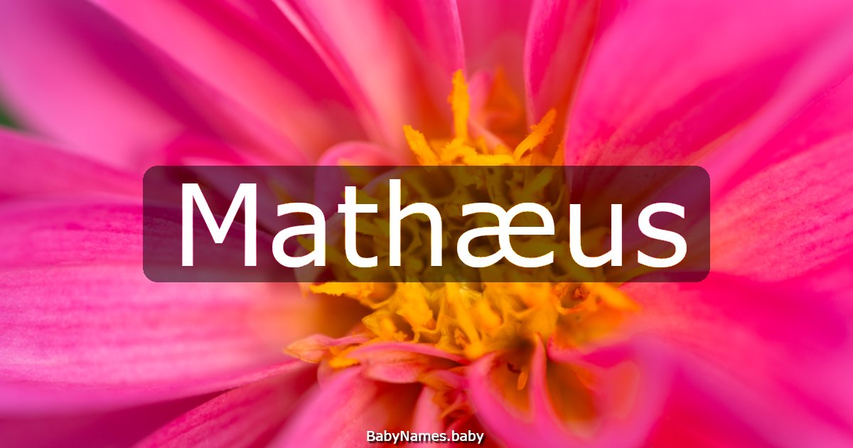 Mathæus
