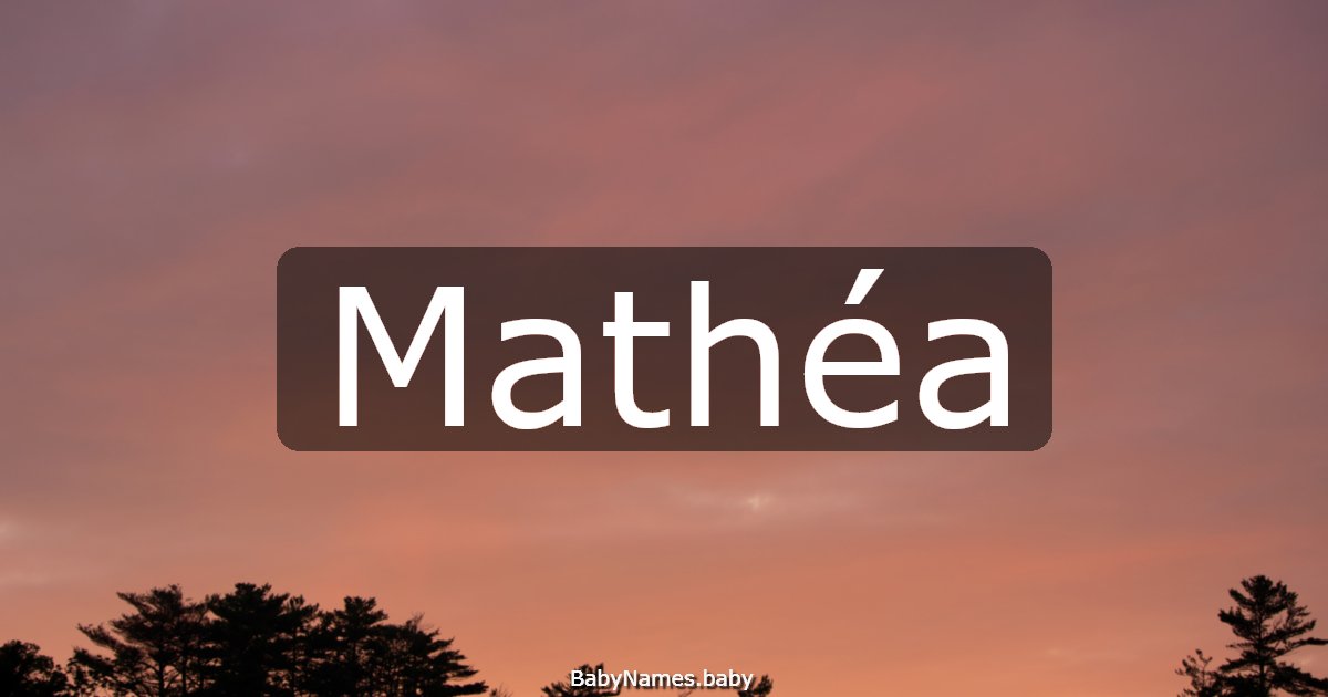 Mathéa