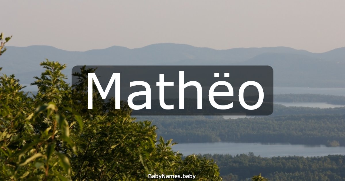 Mathëo