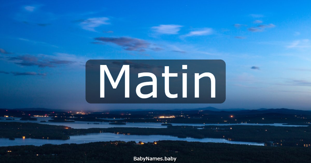Matin