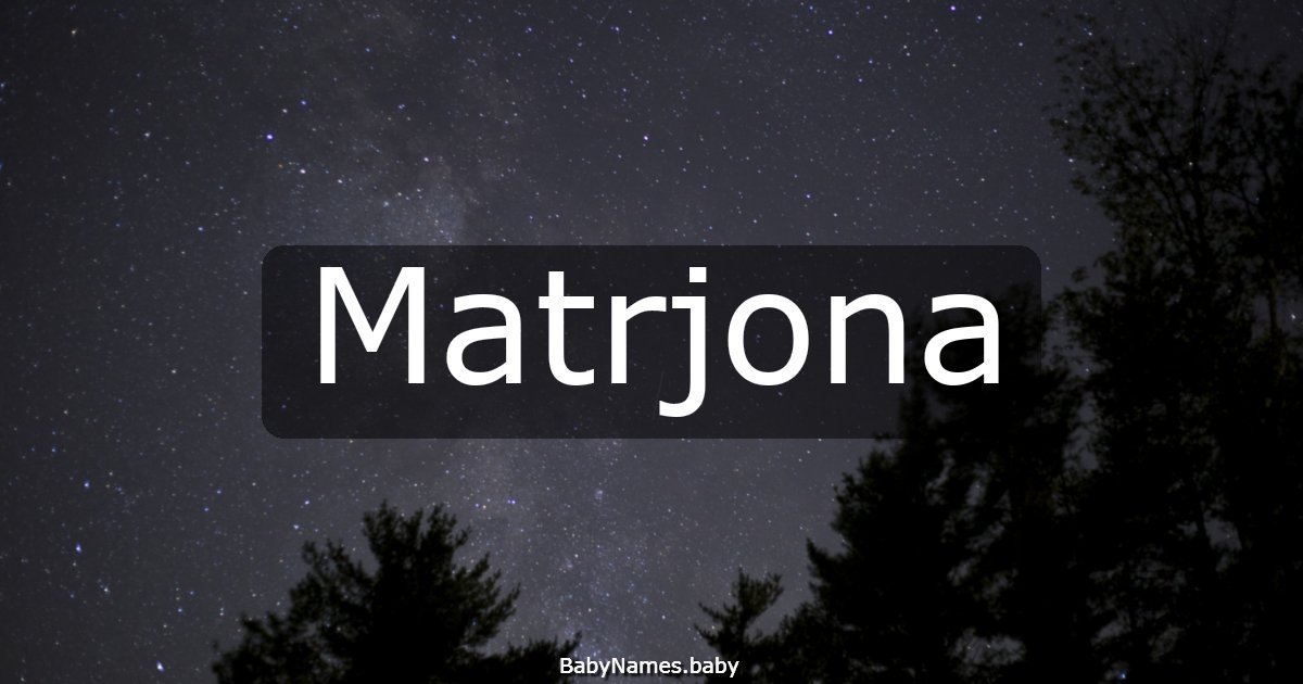 Matrjona