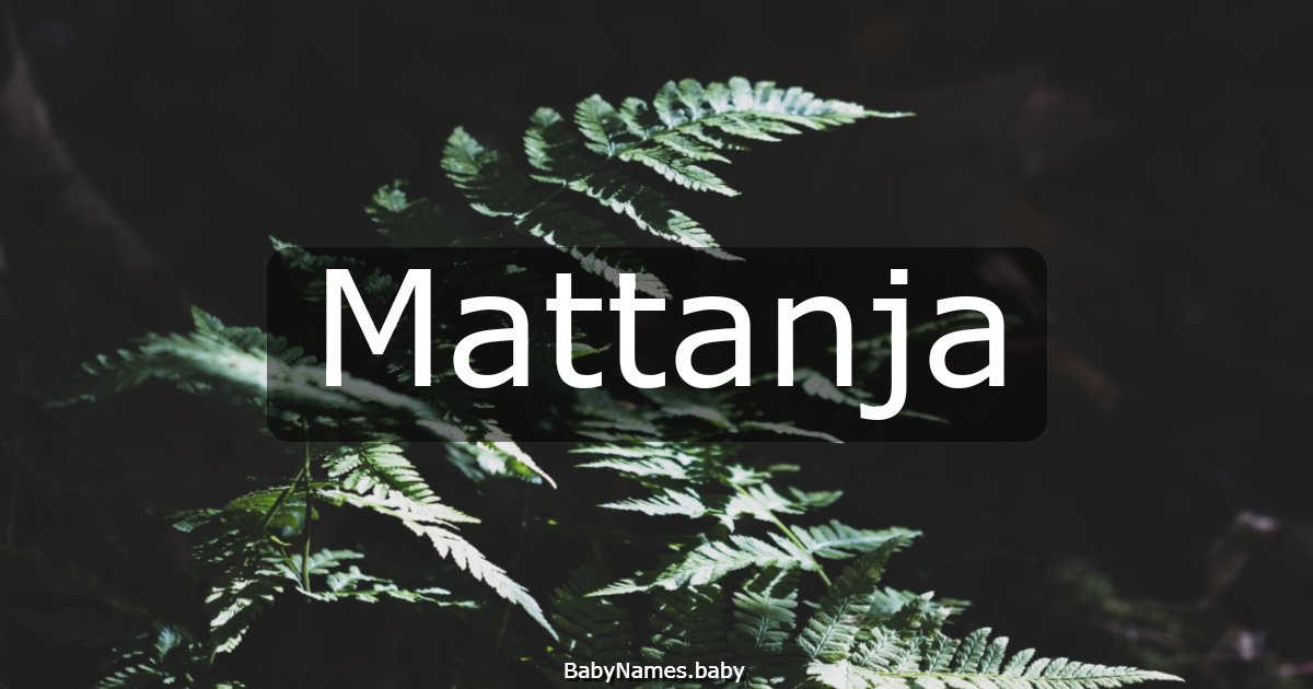 Mattanja