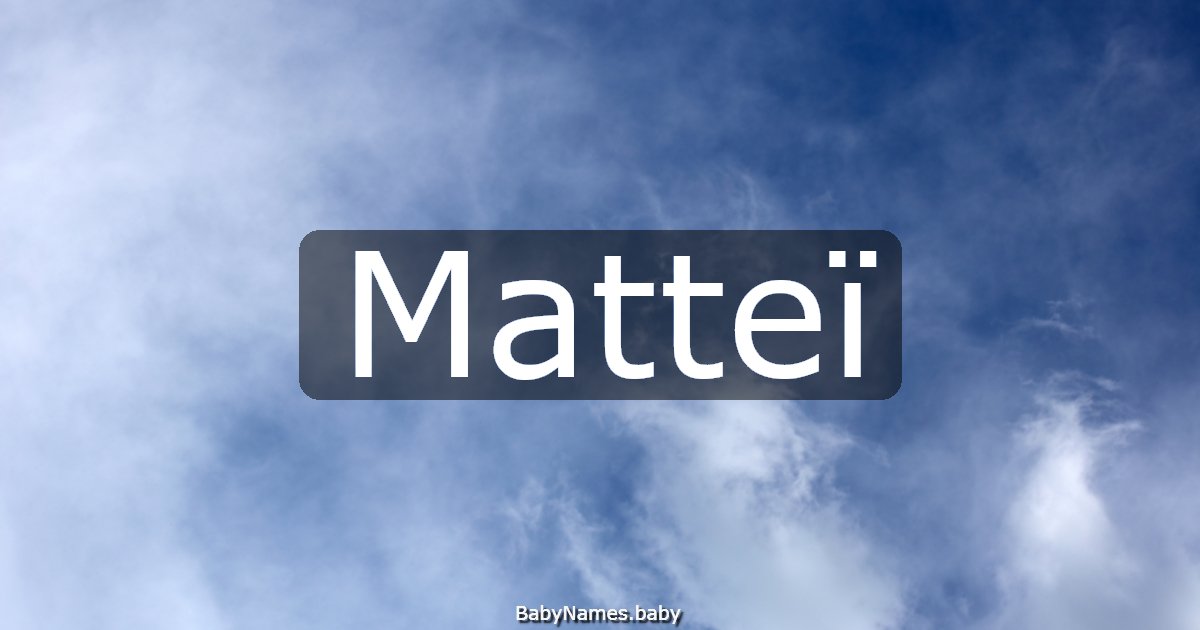 Matteï
