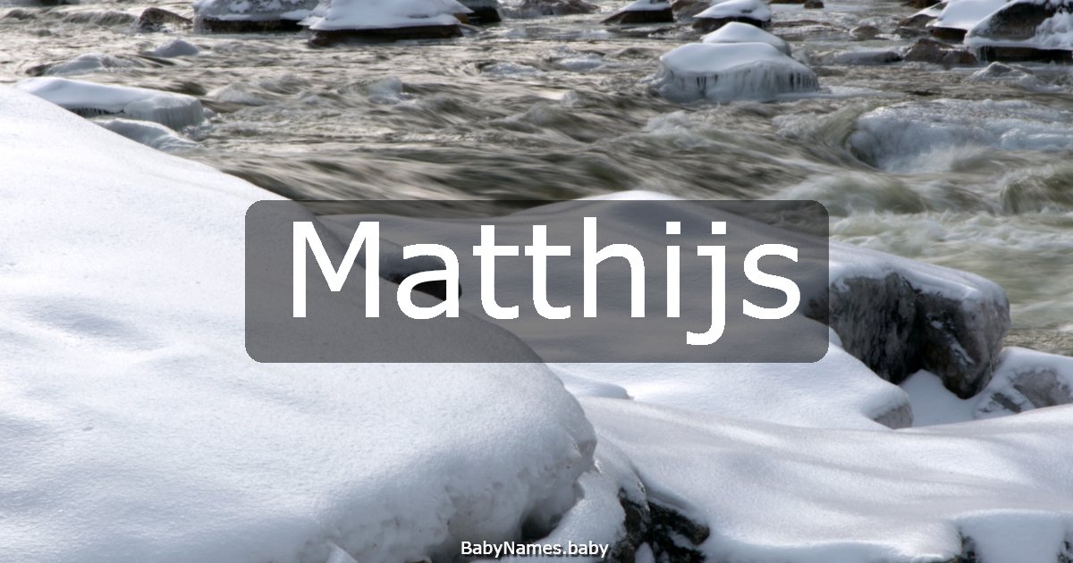 Matthijs