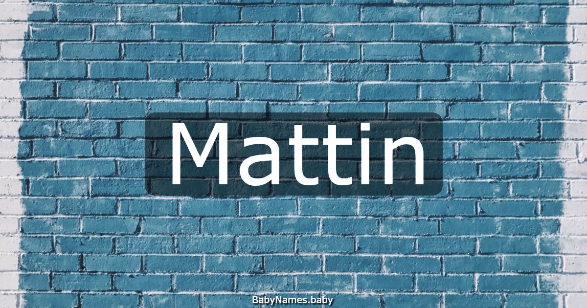 Mattin