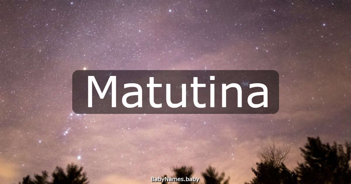 Matutina
