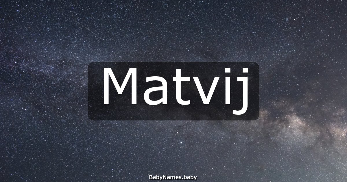 Matvij