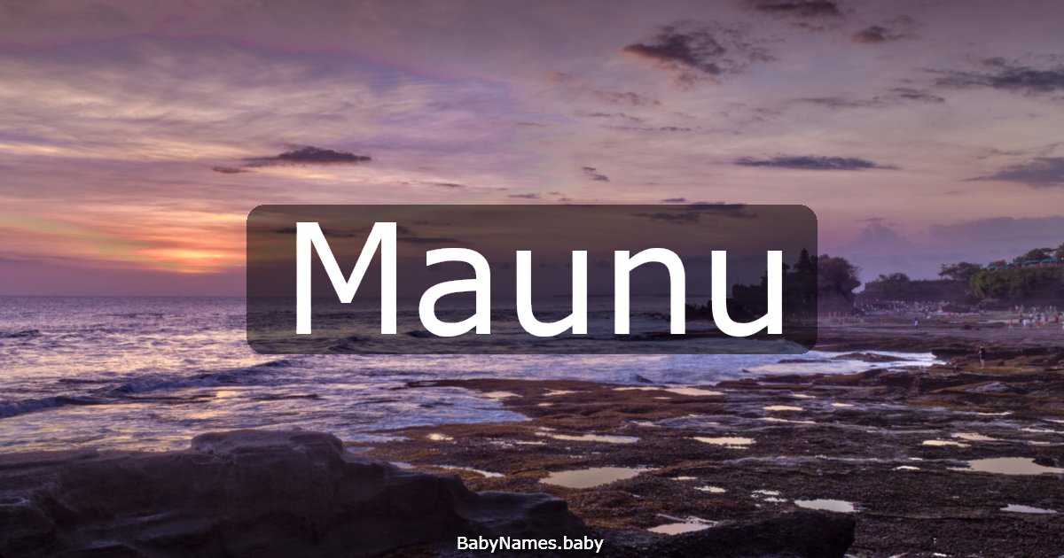 Maunu