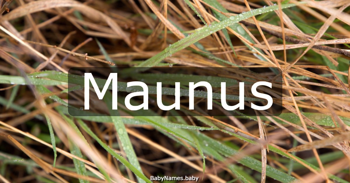 Maunus