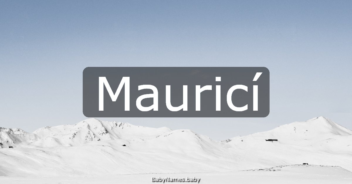 Mauricí