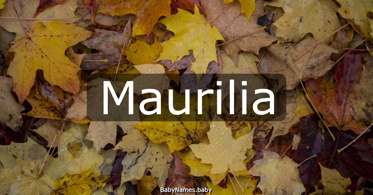 Maurilia
