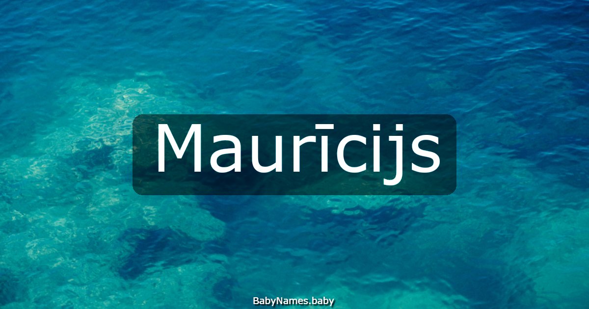 Maurīcijs