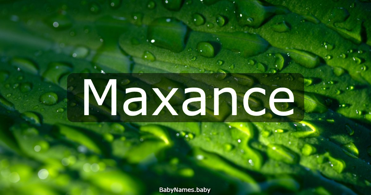 Maxance