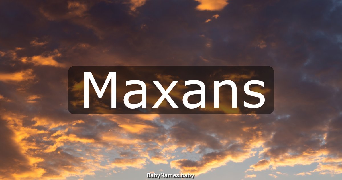 Maxans