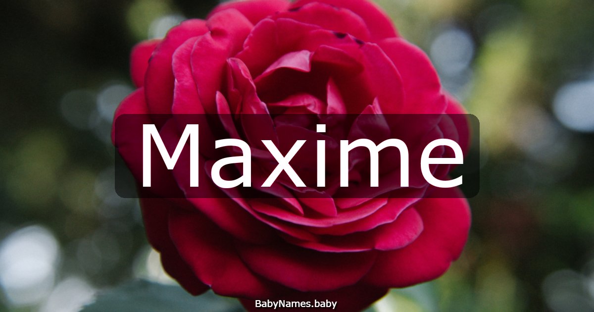Maxime