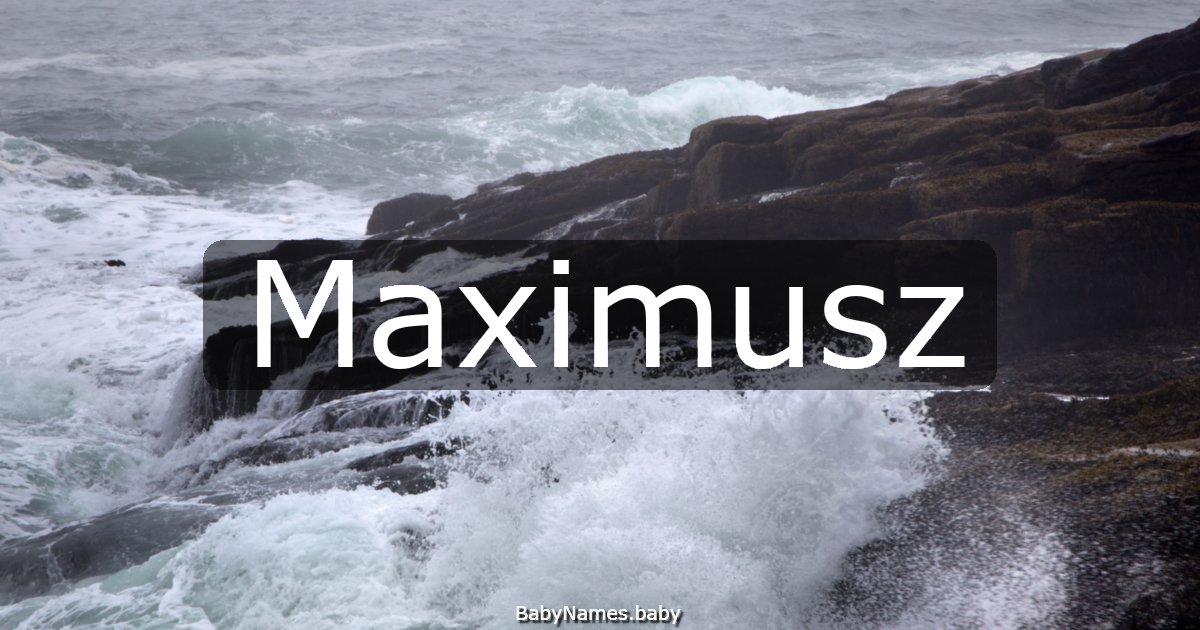Maximusz