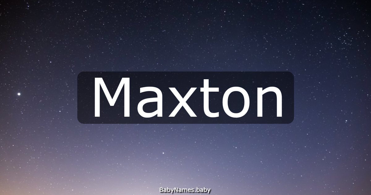 Maxton