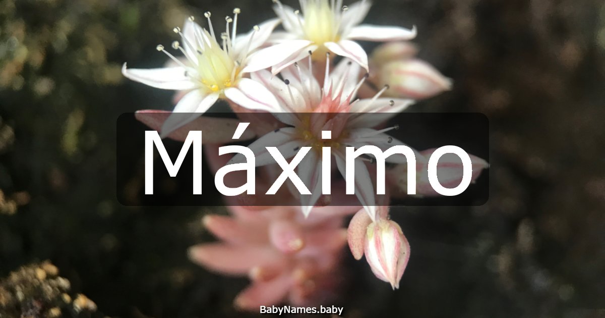 Máximo