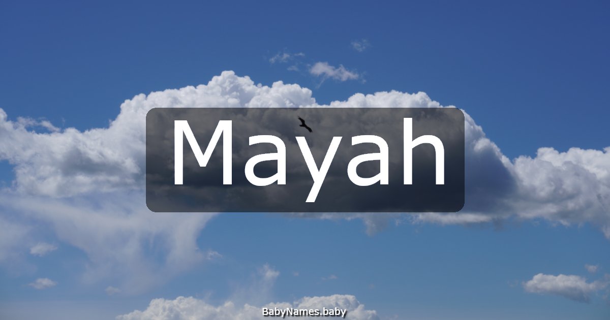 Mayah