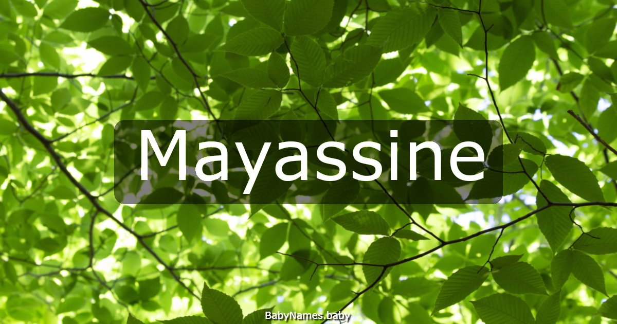 Mayassine