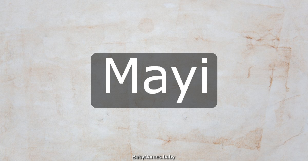 Mayi