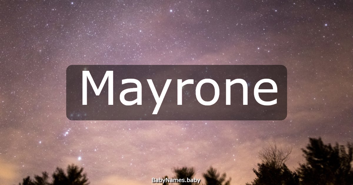 Mayrone