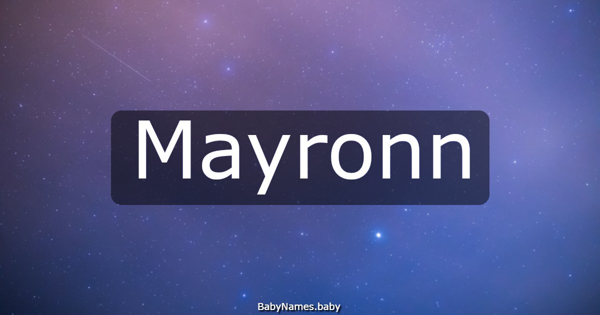Mayronn