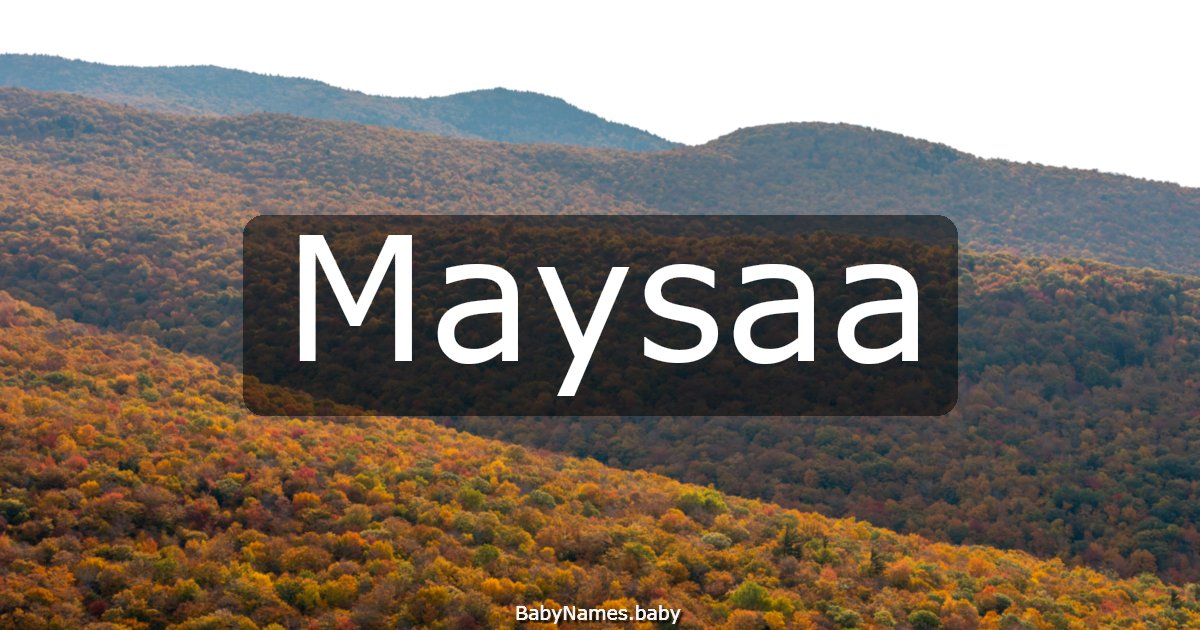 Maysaa