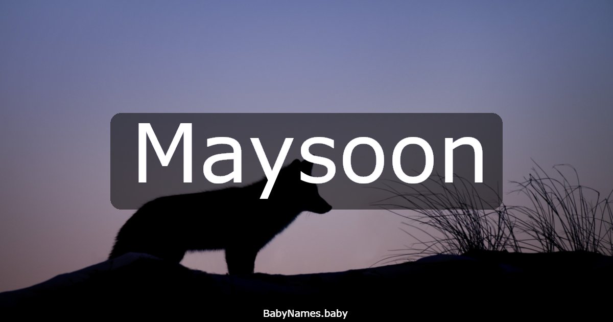 Maysoon