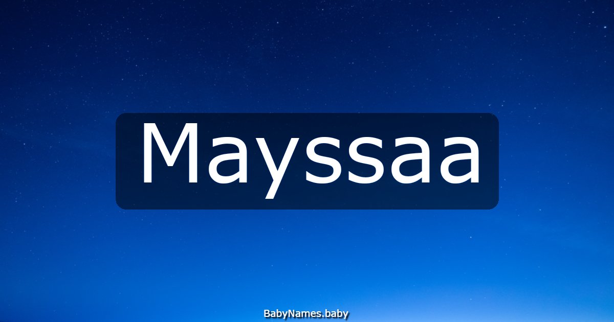 Mayssaa