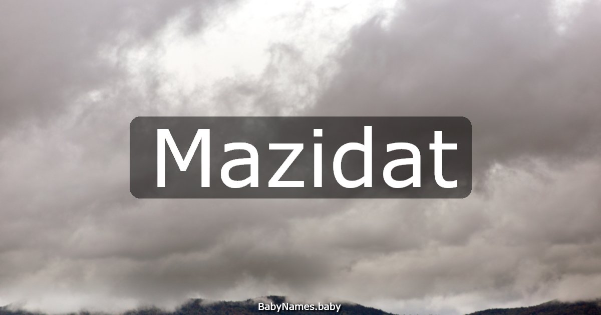 Mazidat