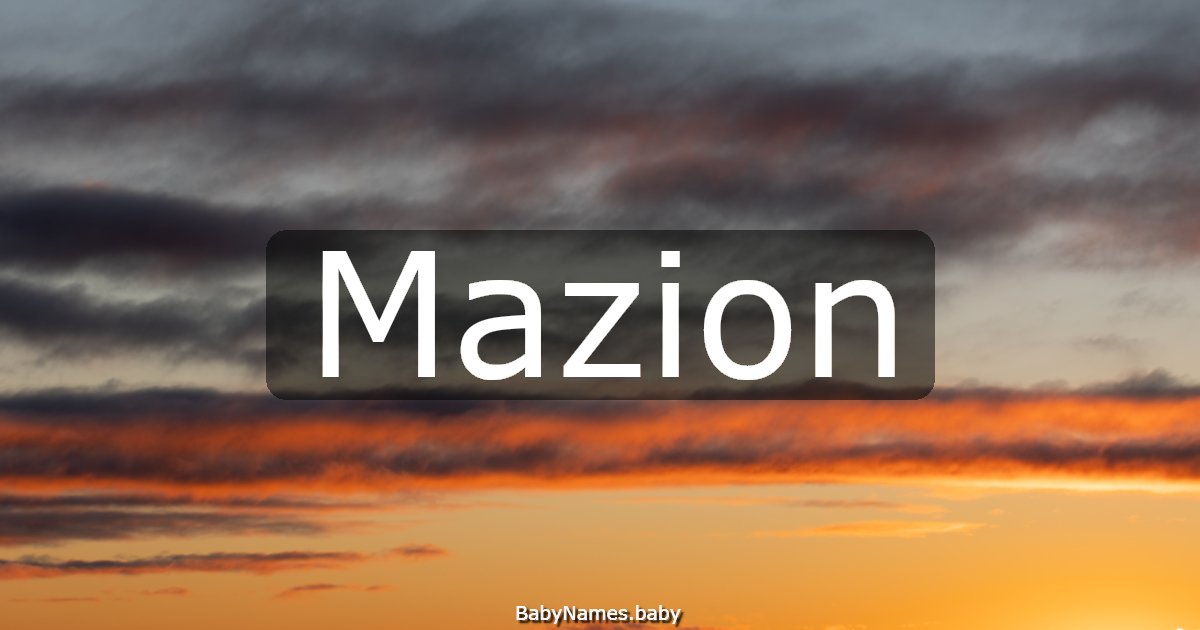 Mazion
