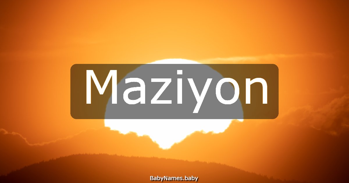 Maziyon